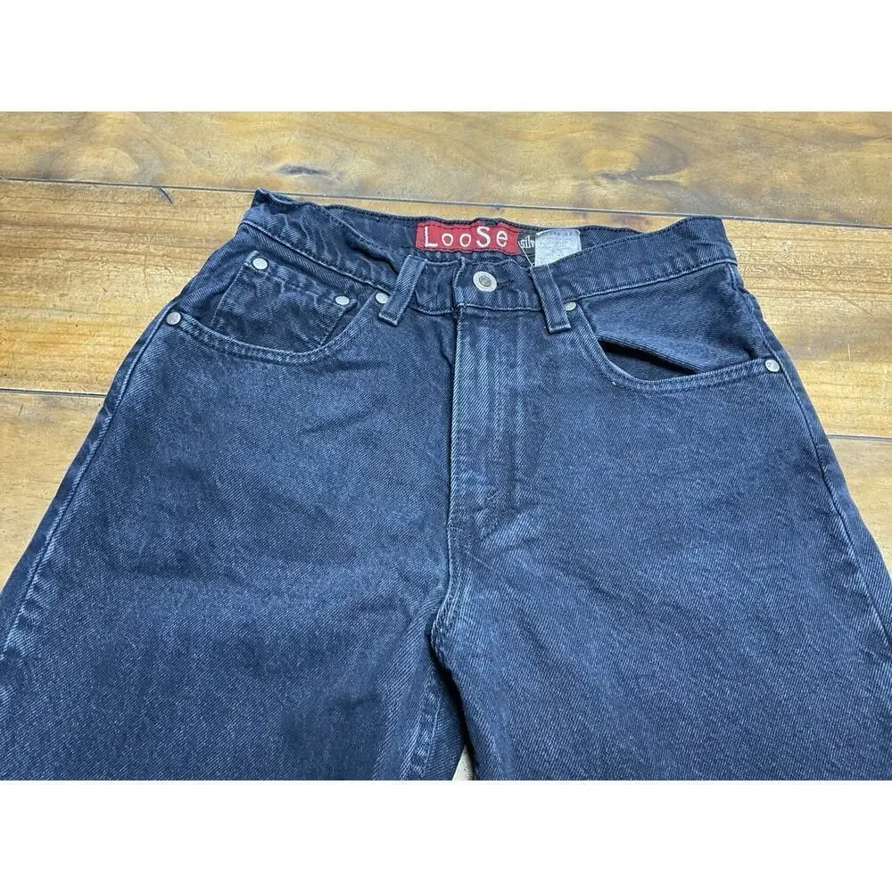 VTG Y2K Levi's Silvertab Jeans Size 28x32 Men's Dark Blue Loose Straight Leg